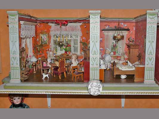 Jugendstil-Puppenstube mit Erker - Bild 1
