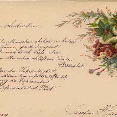 antikes Poesielalbum von 1907 - 1920