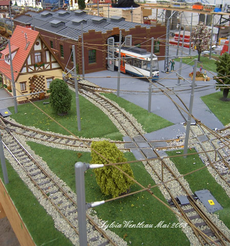 Modellbahnausstellung altes Straßenbahndepot Schkeuditz